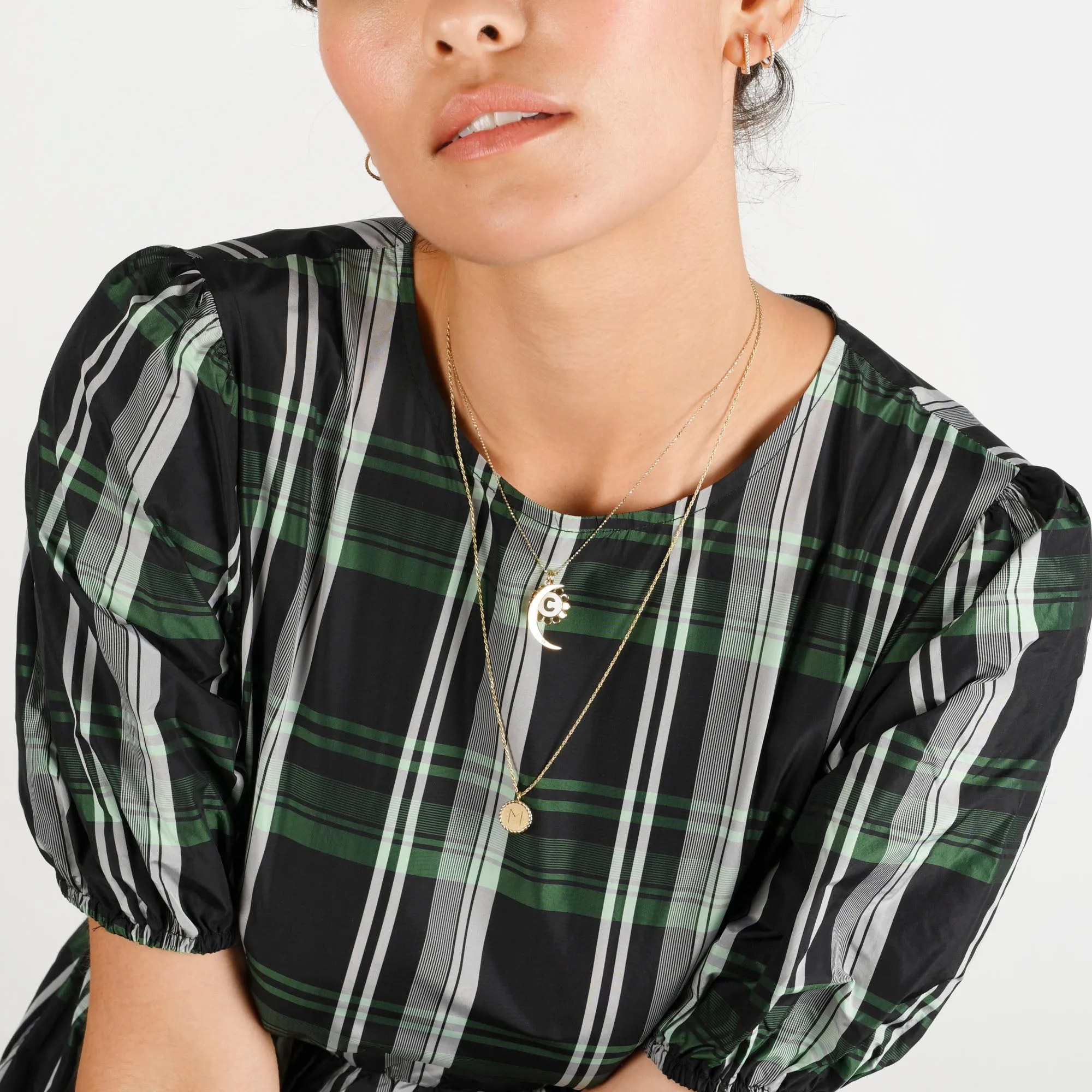 Mini Imperial Disc Pendant Necklace