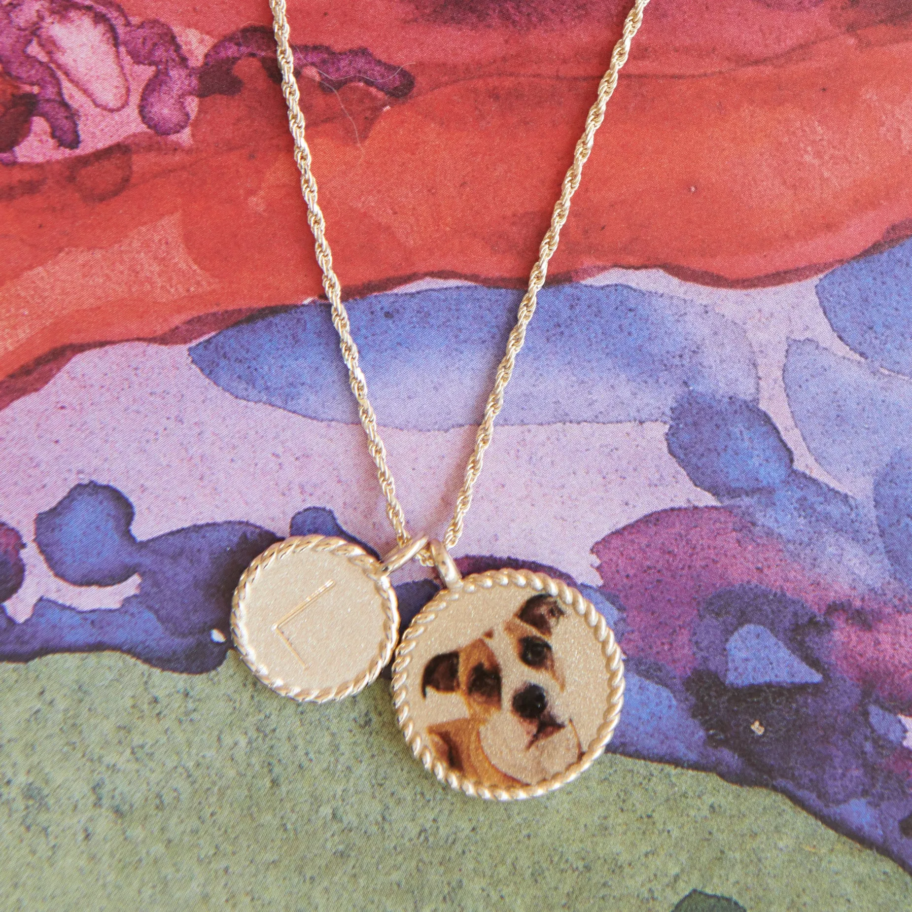Mini Imperial Disc Pendant Necklace