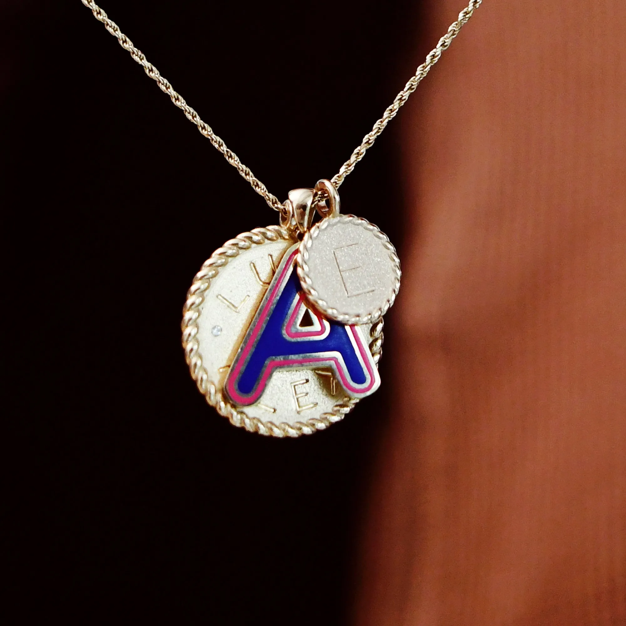 Mini Imperial Disc Pendant Necklace