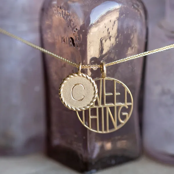 Mini Imperial Disc Pendant Necklace