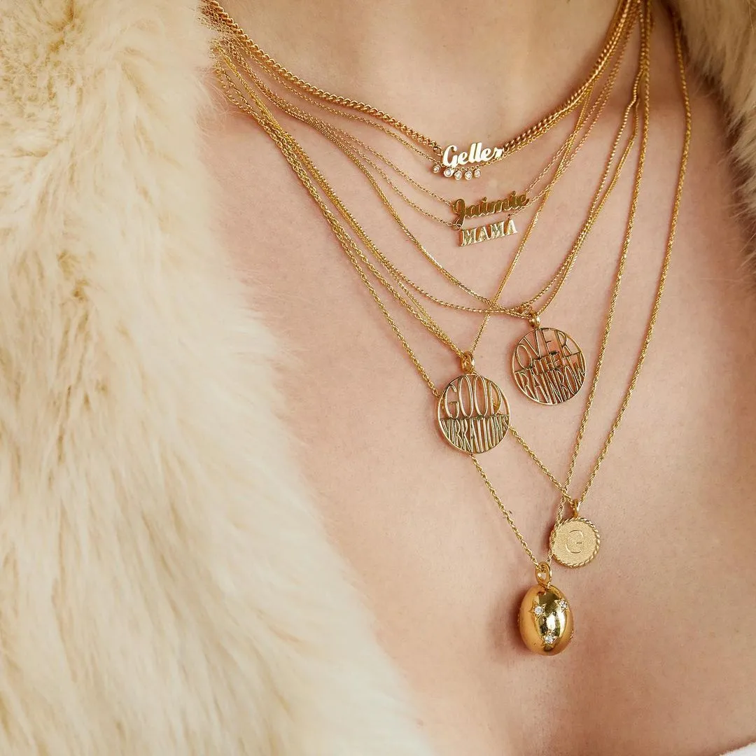 Mini Imperial Disc Pendant Necklace