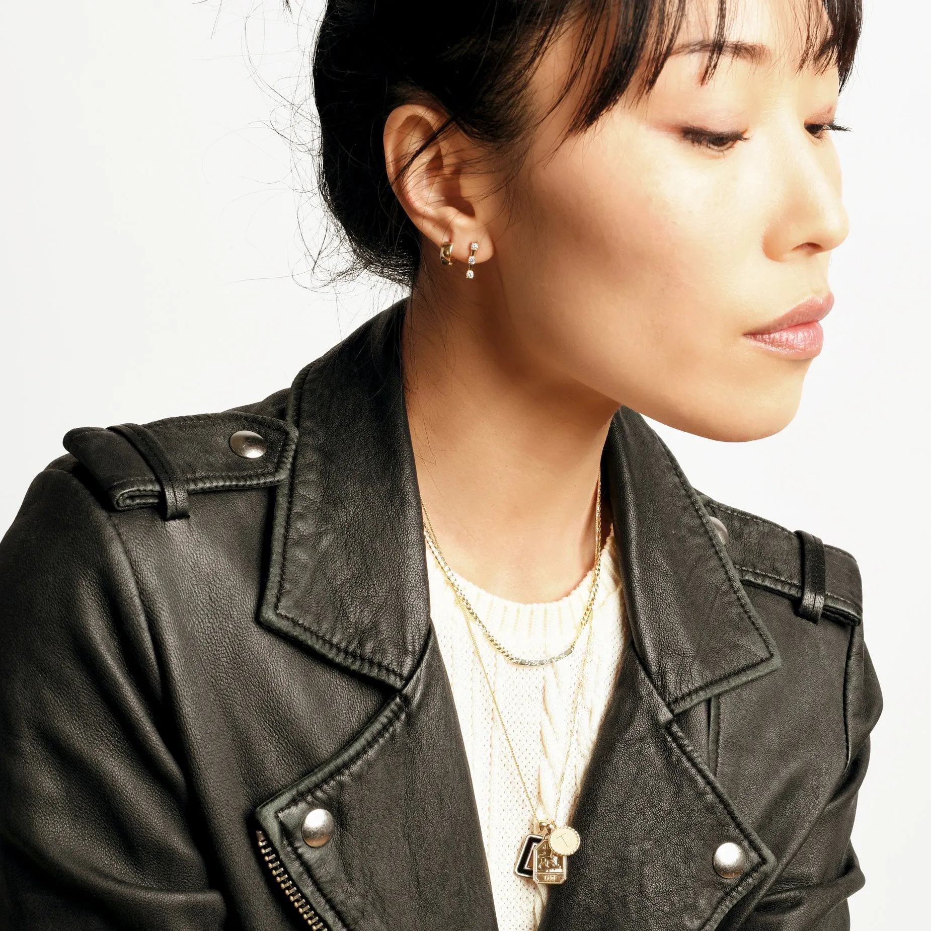 Mini Imperial Disc Pendant Necklace
