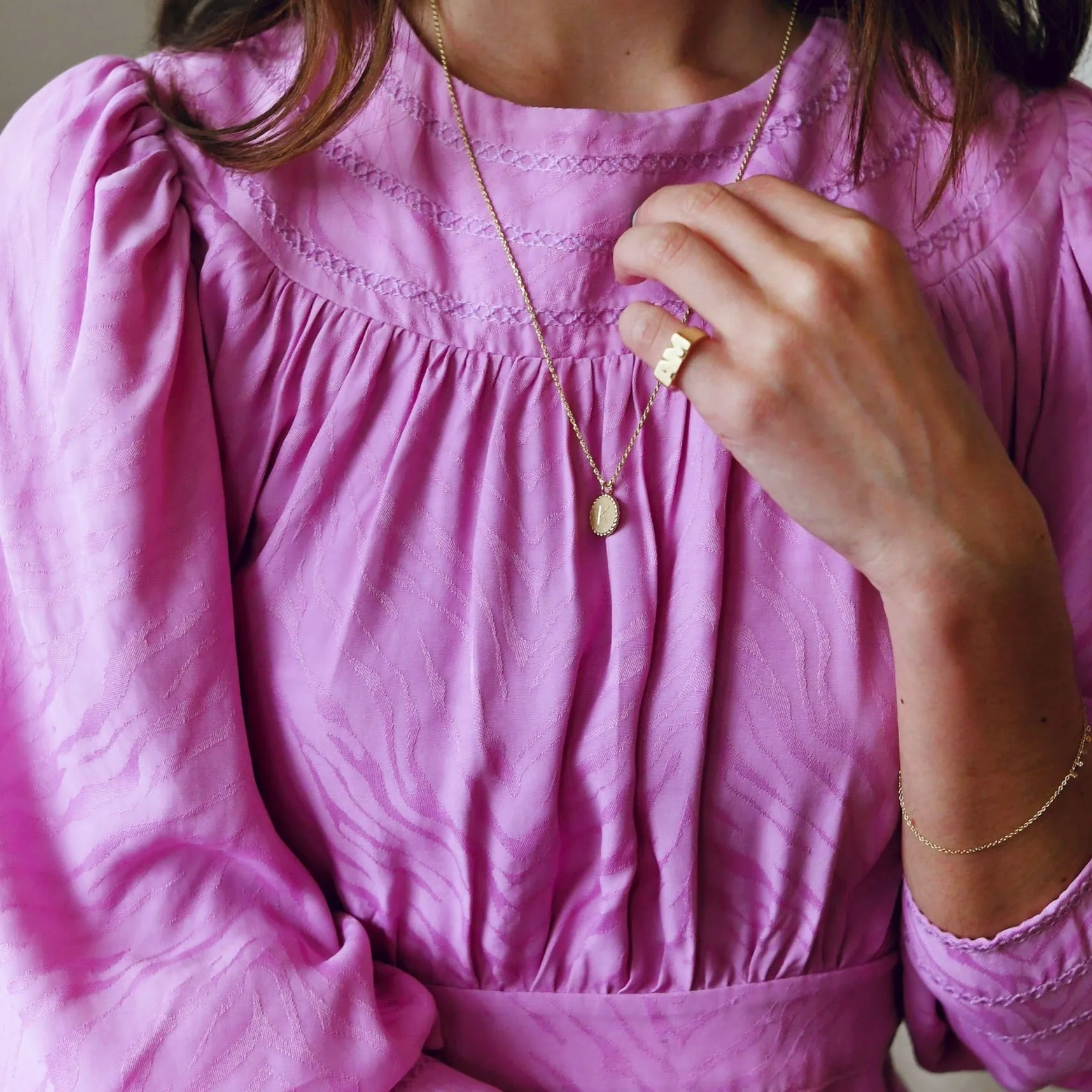 Mini Imperial Disc Pendant Necklace