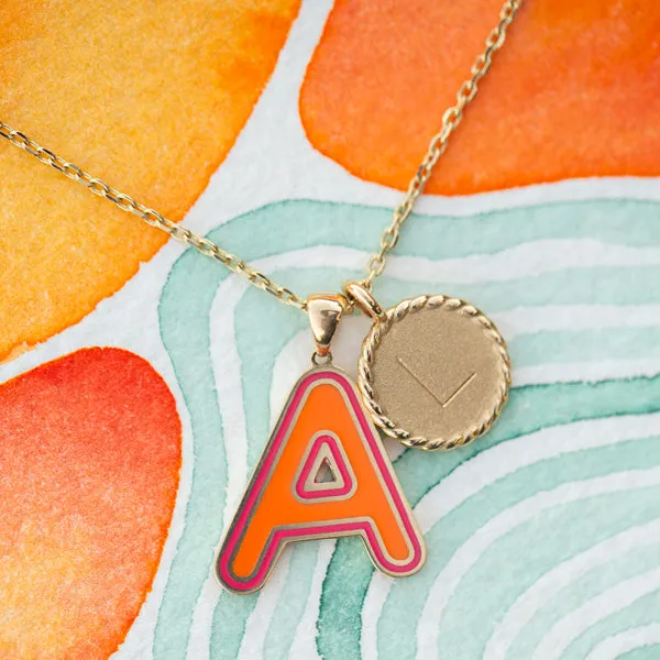 Mini Imperial Disc Pendant Necklace
