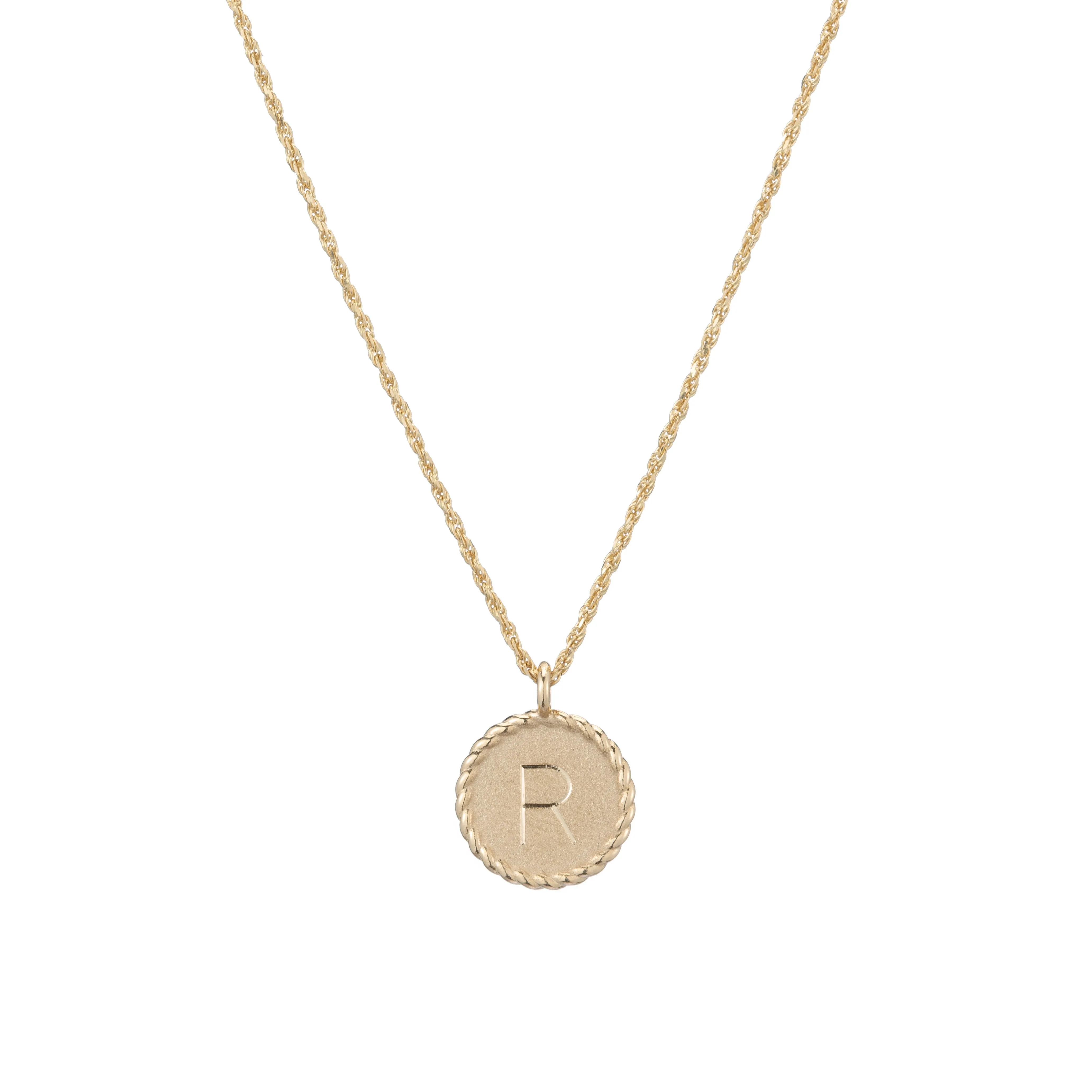 Mini Imperial Disc Pendant Necklace