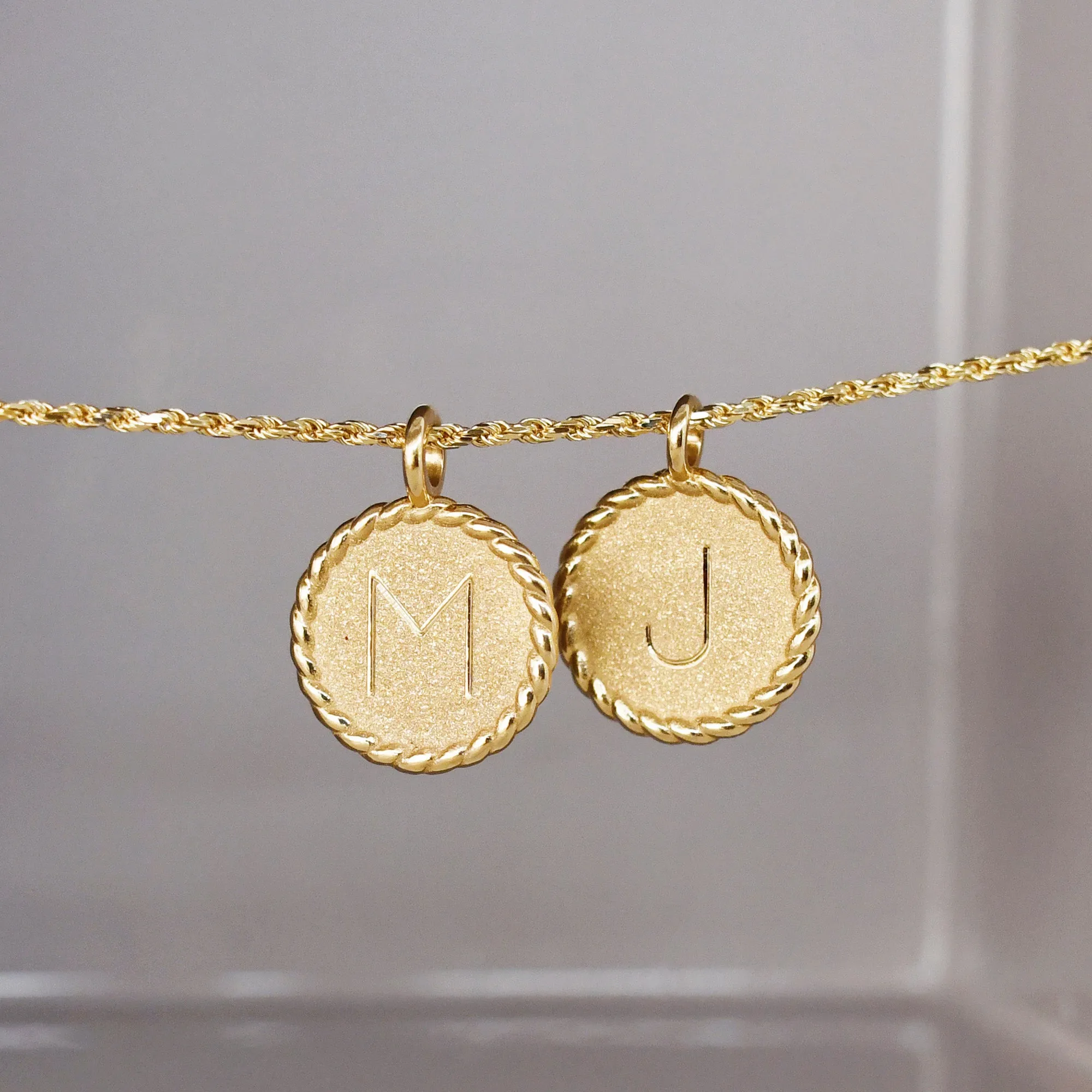 Mini Imperial Disc Pendant Necklace