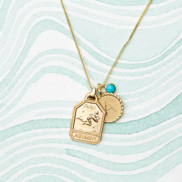 Mini Imperial Disc Pendant Necklace
