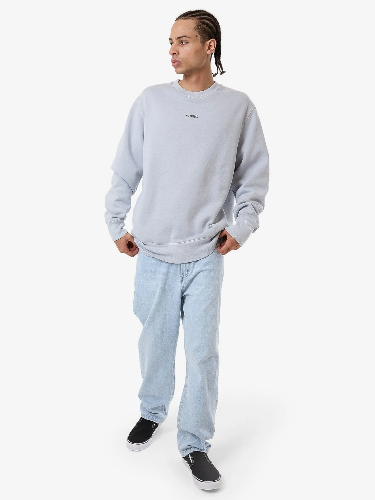 Minimal Thrills Oversize Crew - Iceberg