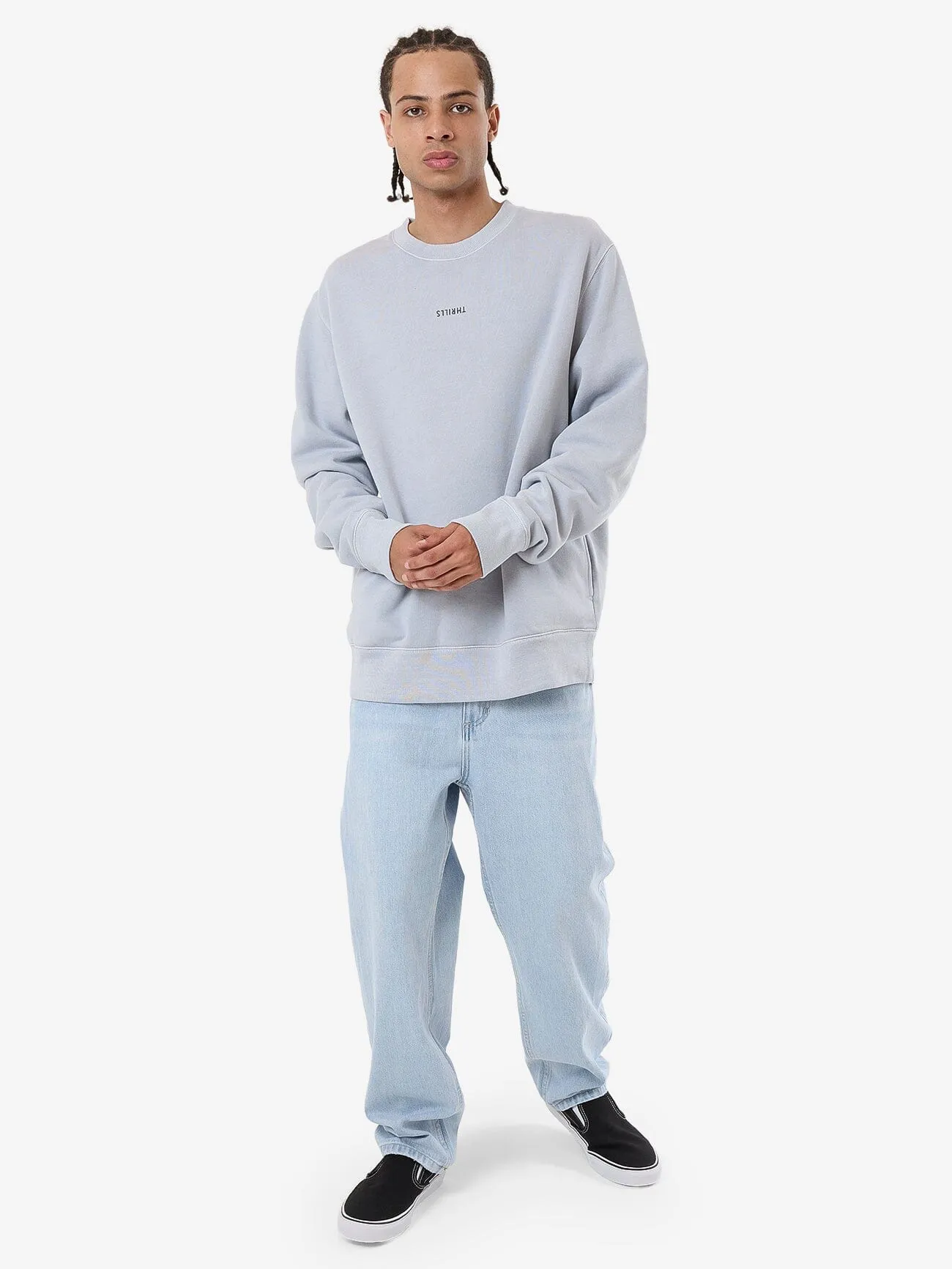 Minimal Thrills Oversize Crew - Iceberg