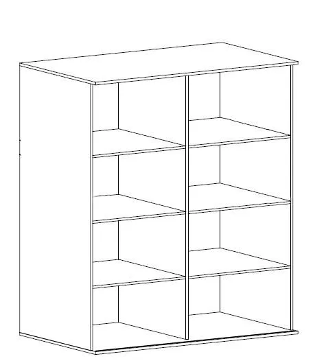 Miro 10 Hinged Wardrobe 120cm