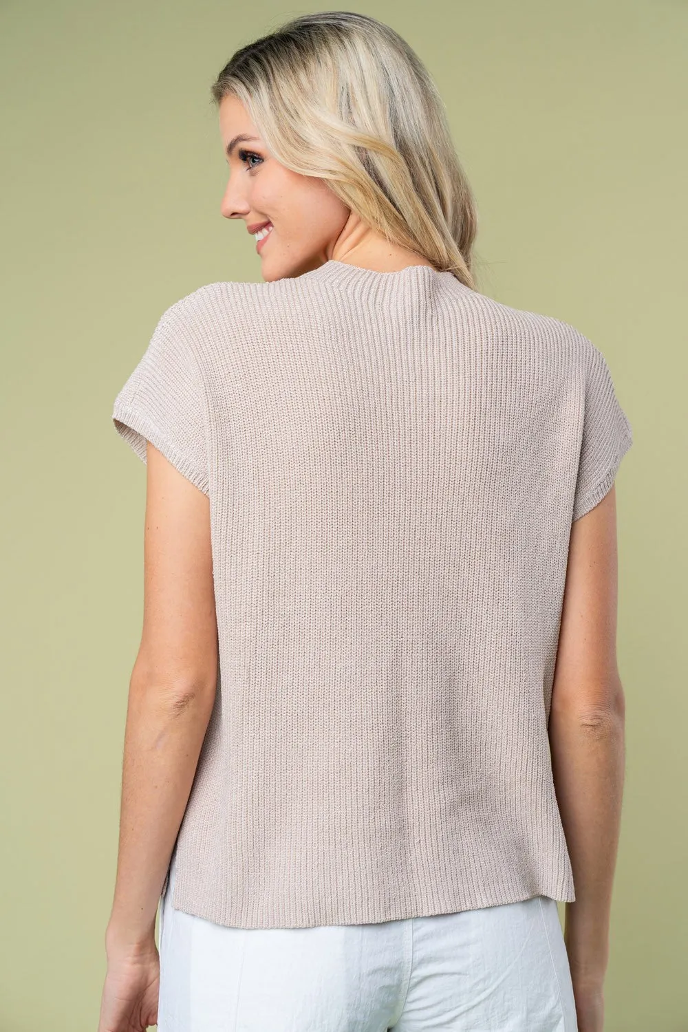 Mock Neck Knit Top