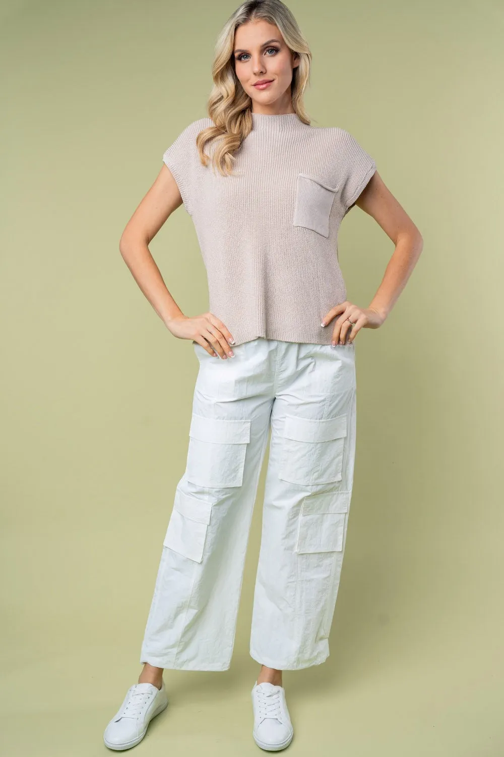 Mock Neck Knit Top