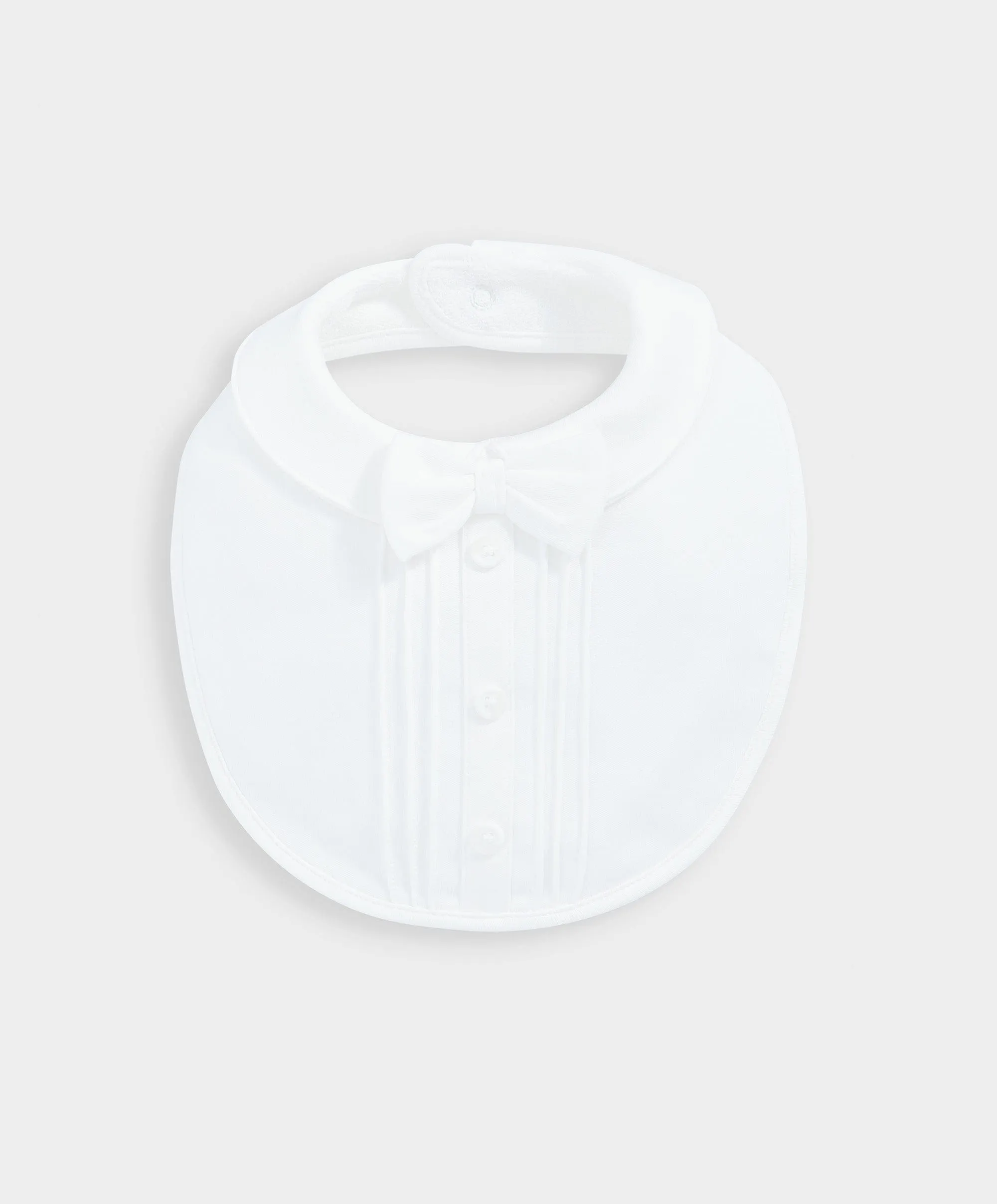 Mock Shirt Bib - White