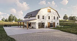 Modern 2,608 sq ft  Barndominium Style Family Home with Spacious Design