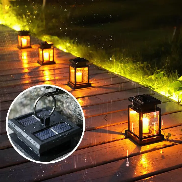 Modern Solar Star Candle ABS Waterproof LED Outdoor Lights