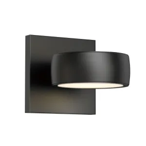 Modular 5 in. Circle LED Outdoor Wall Sconce 3000K Black Finish