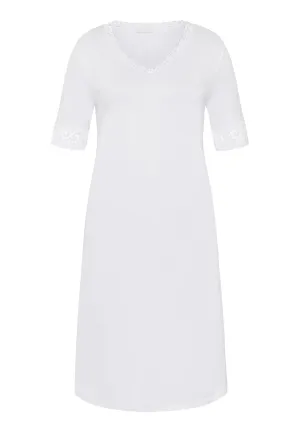 Moments Lace Trim Cotton Nightgown | White 77040-101