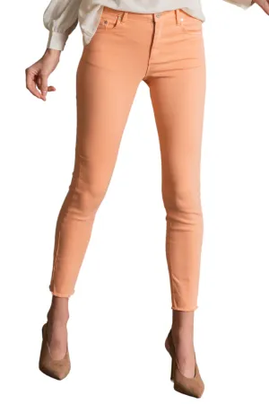 Mona - Basic Hi Waist Skinny Crop Pants