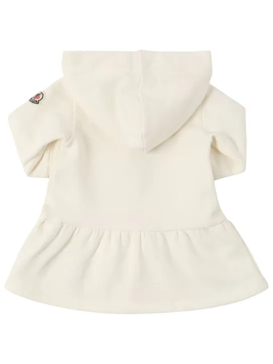 Moncler   Brushed stretch cotton hooded dress 