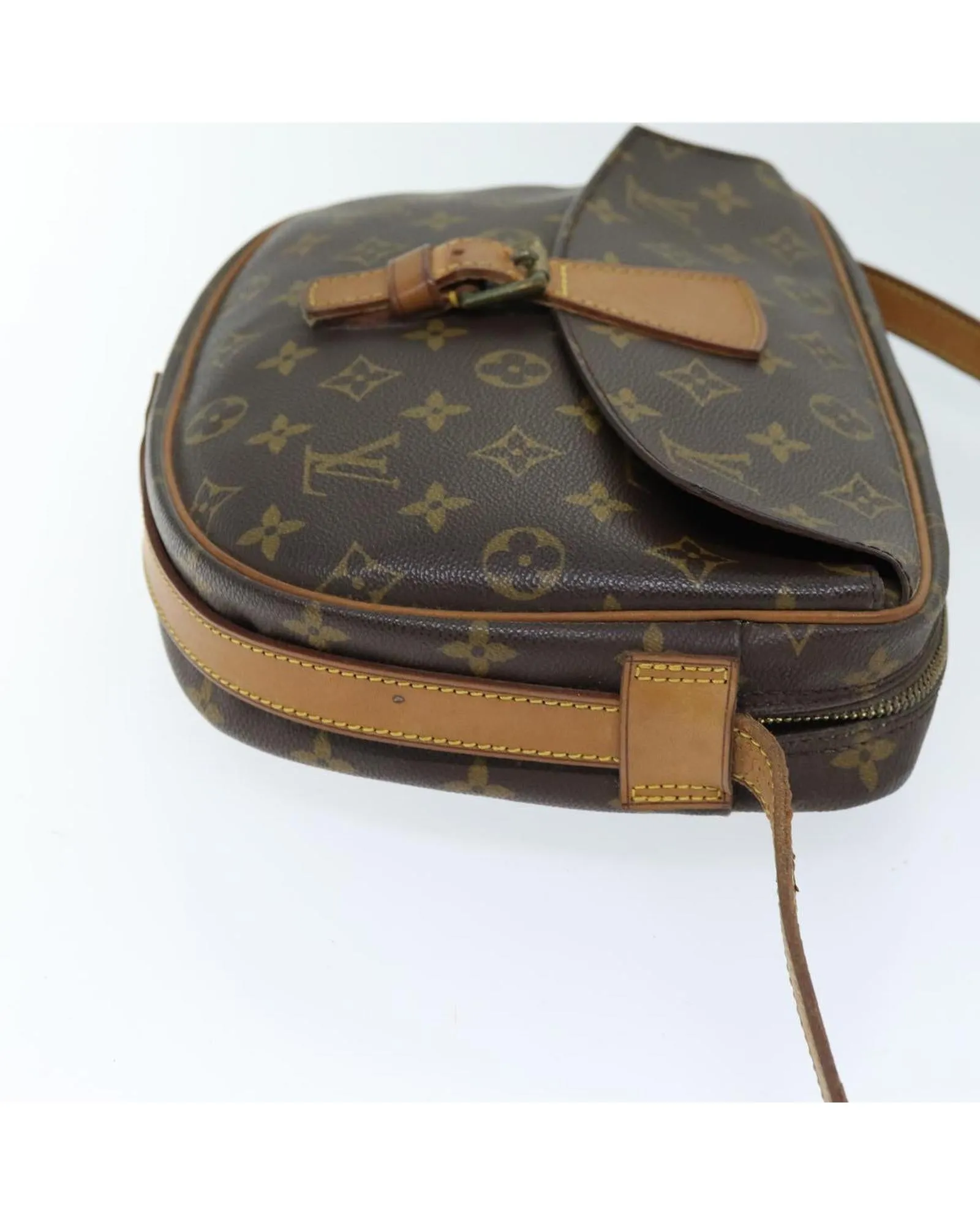 Monogram Canvas Shoulder Bag with Adjustable Strap - Preloved