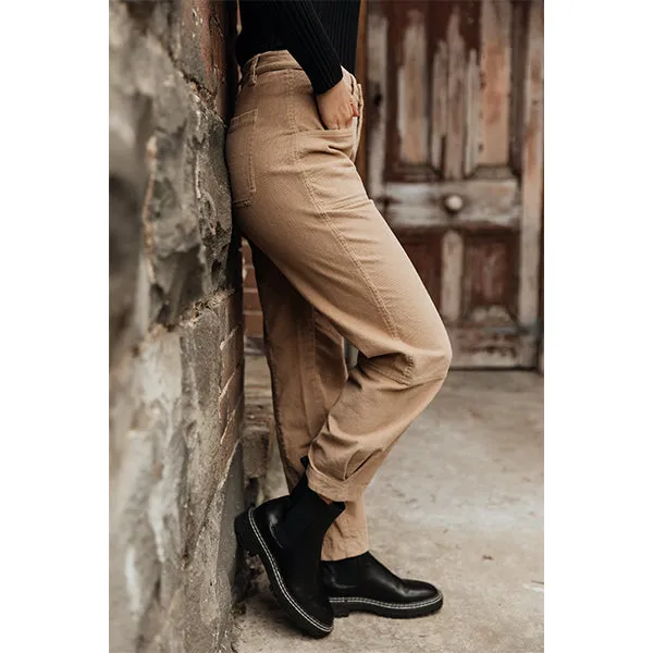 Montana Cord Pant - Sesame