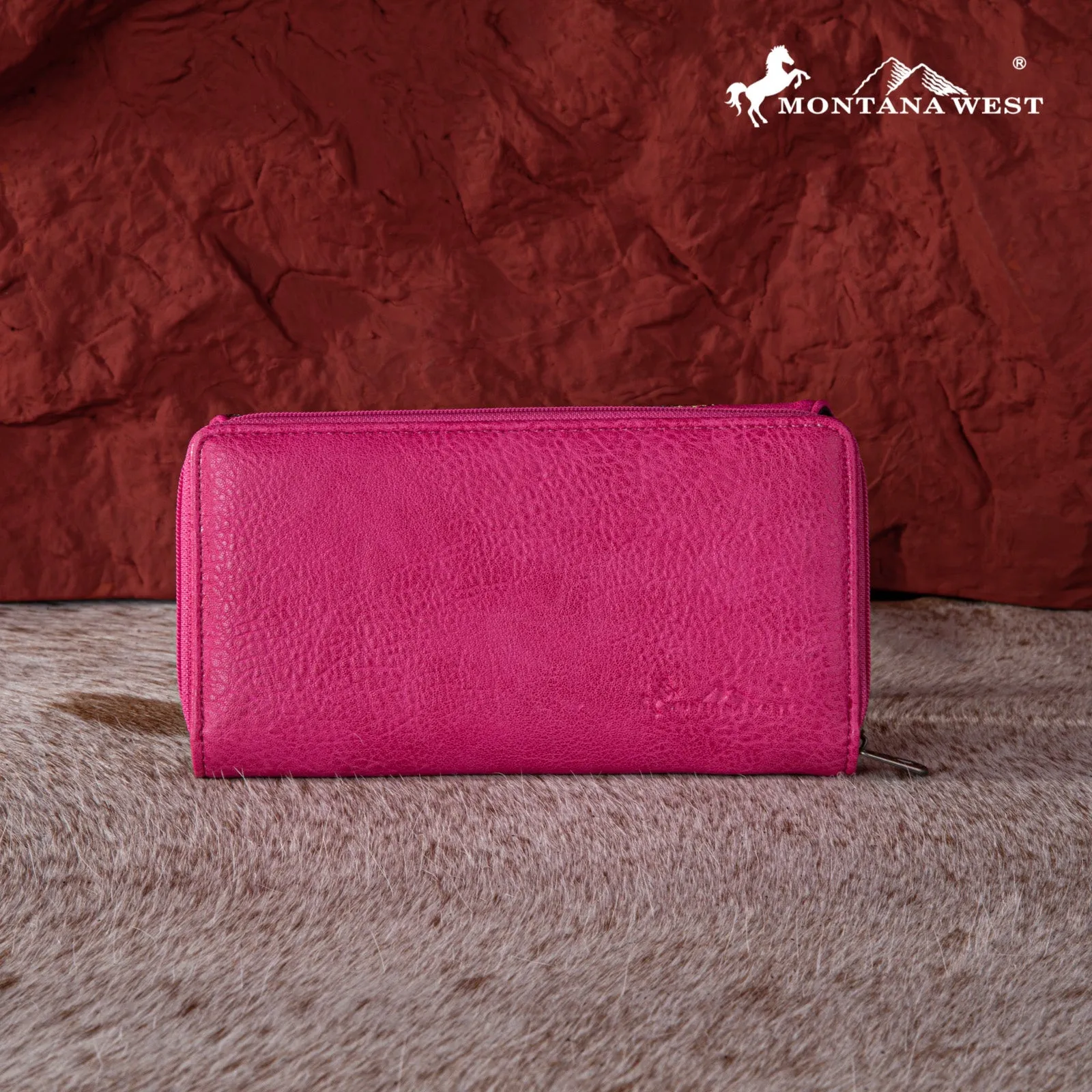 Montana West Feather Embroidered Wallet