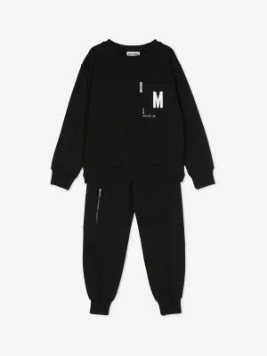 Moschino Kids Logo Pocket Tracksuit in Black