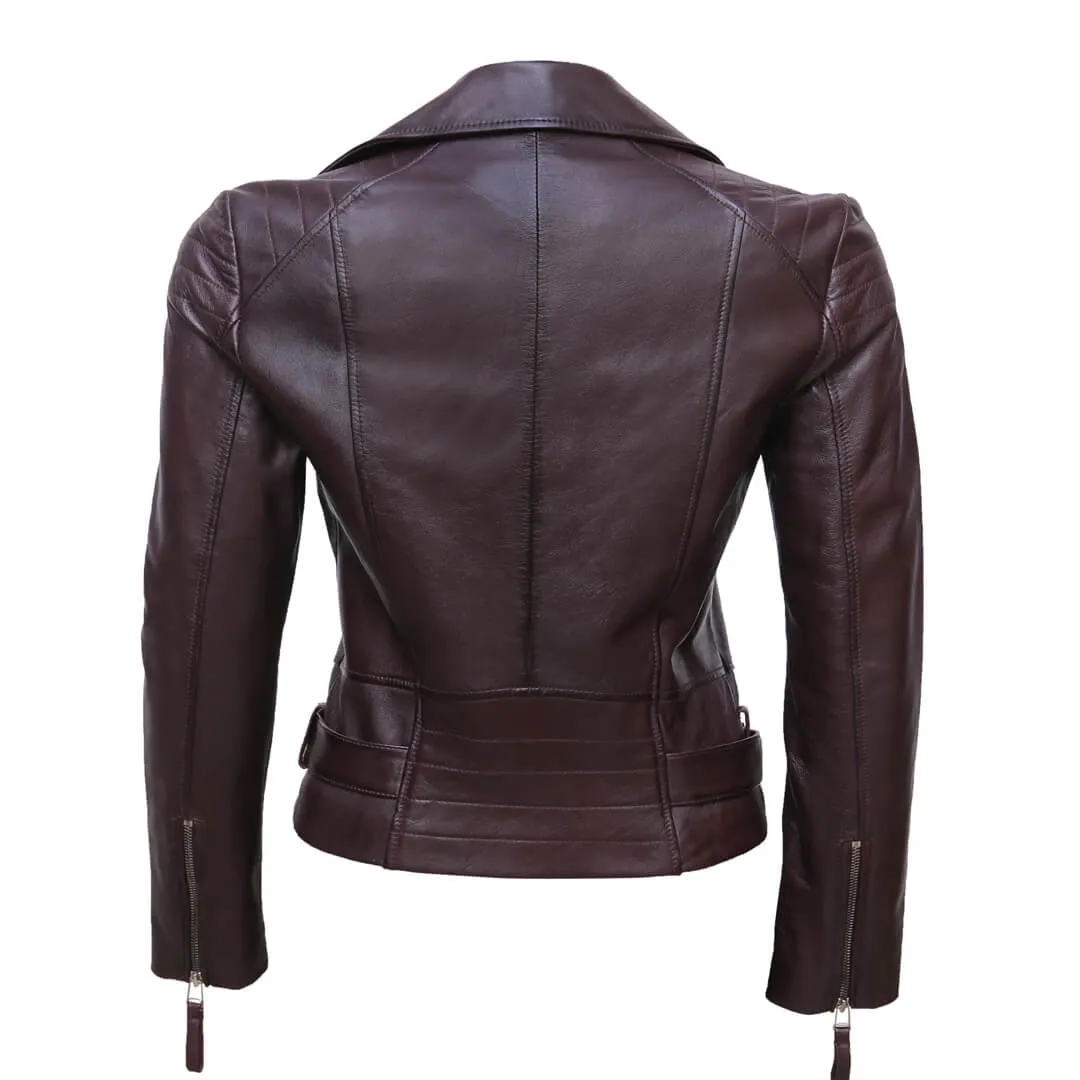 Motorcycle Leather Jacket Women