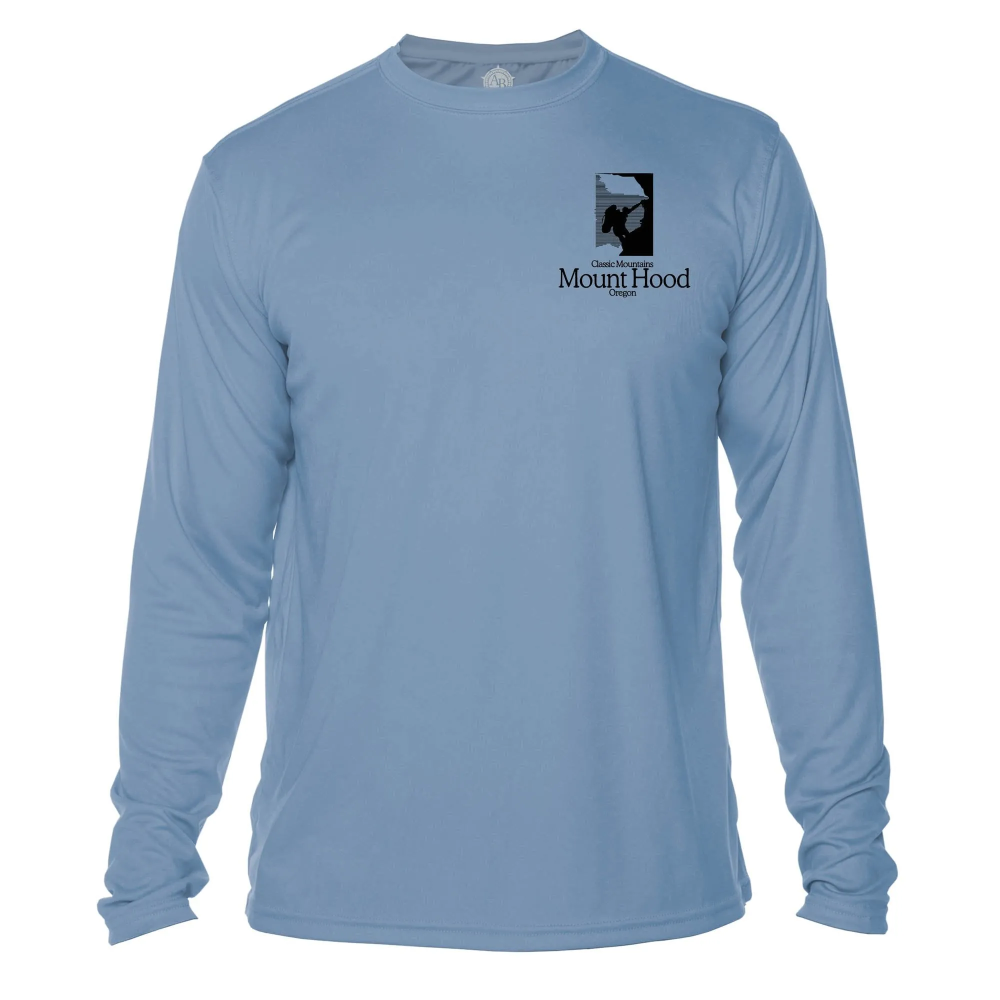 Mount Hood Classic Mountain Long Sleeve Microfiber Men's T-Shirt