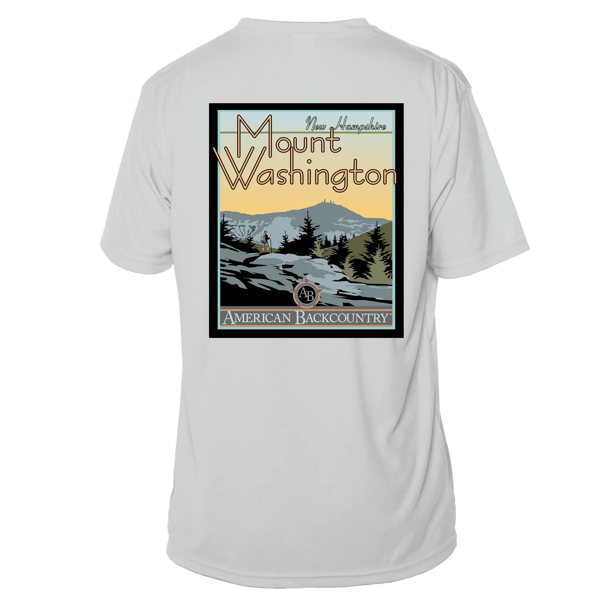 Mount Washington Vintage Destinations Short Sleeve Microfiber Men's T-Shirt