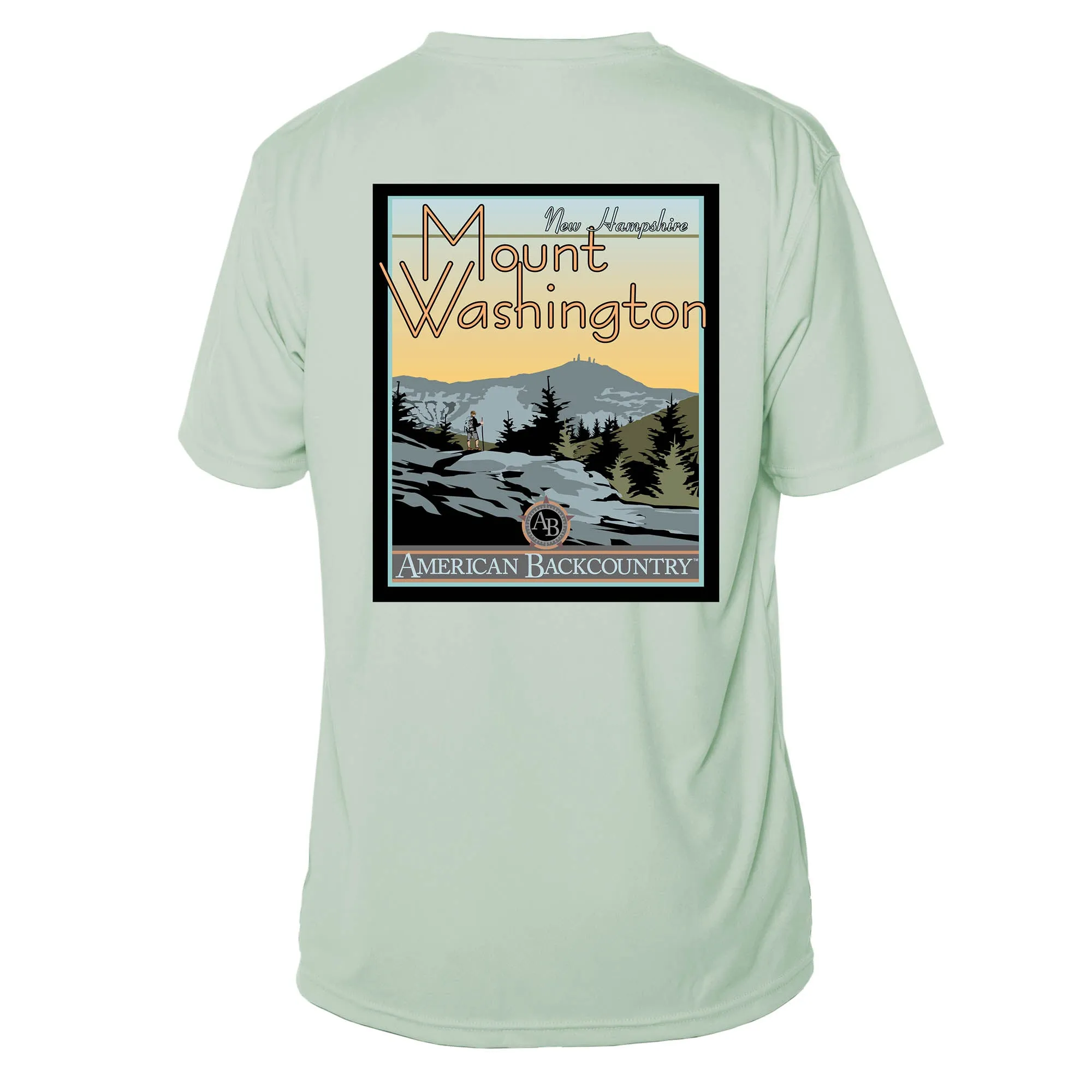 Mount Washington Vintage Destinations Short Sleeve Microfiber Men's T-Shirt