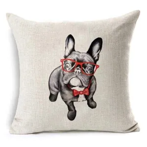 Mr Frenchie Throw Cushion