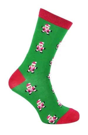 Mr Heron - Christmas Socks (6-11 / Santa (Green))