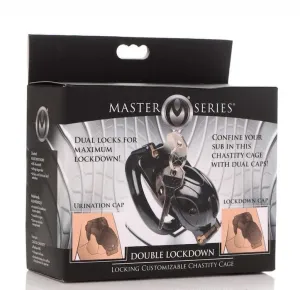 MS ''Double Lockdown'' Cock Cage -Blk