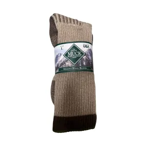 Muck Boot 2 Pack Merino Socks - Tan Assorted