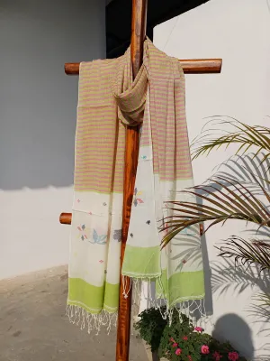 Multi color Jamdani dupatta