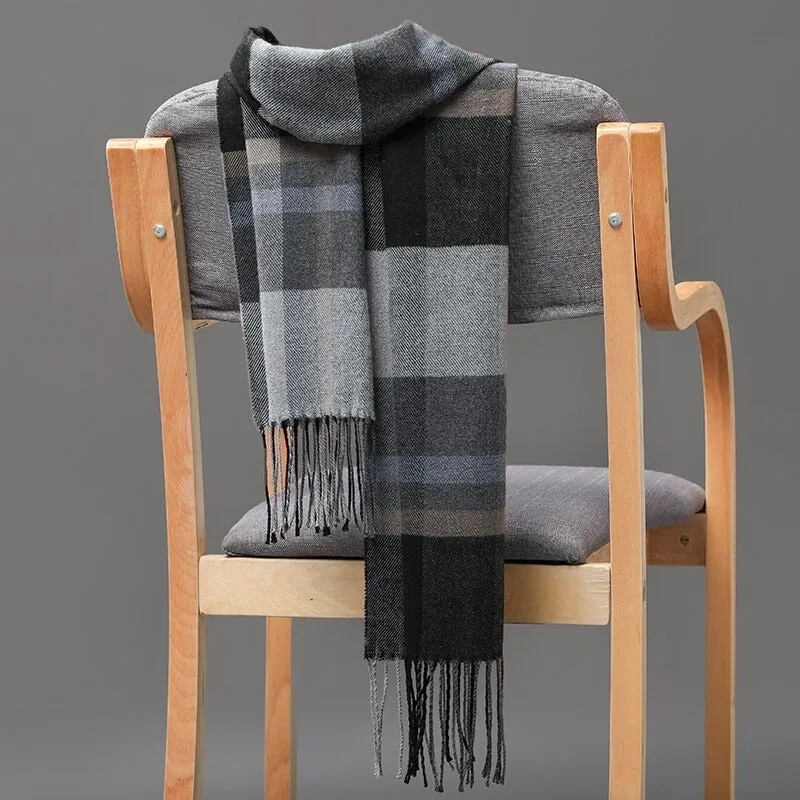 Multicolor Winter Fashion Scarves with Chic Tassel - Plaid Collection