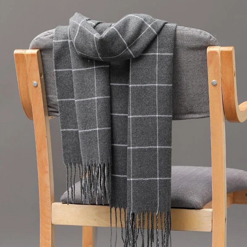 Multicolor Winter Fashion Scarves with Chic Tassel - Plaid Collection