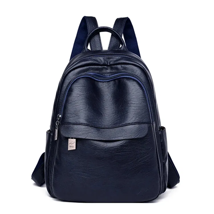 Multifunction Leather Backpack for Women