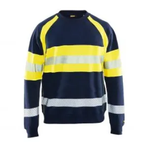 Multinorm&#x20;Sweatshirt&#x20;3459&#x20;Marine&#x2F;High&#x20;Vis&#x20;Geel&#x20;-&#x20;Bl&#xE5;kl&#xE4;der