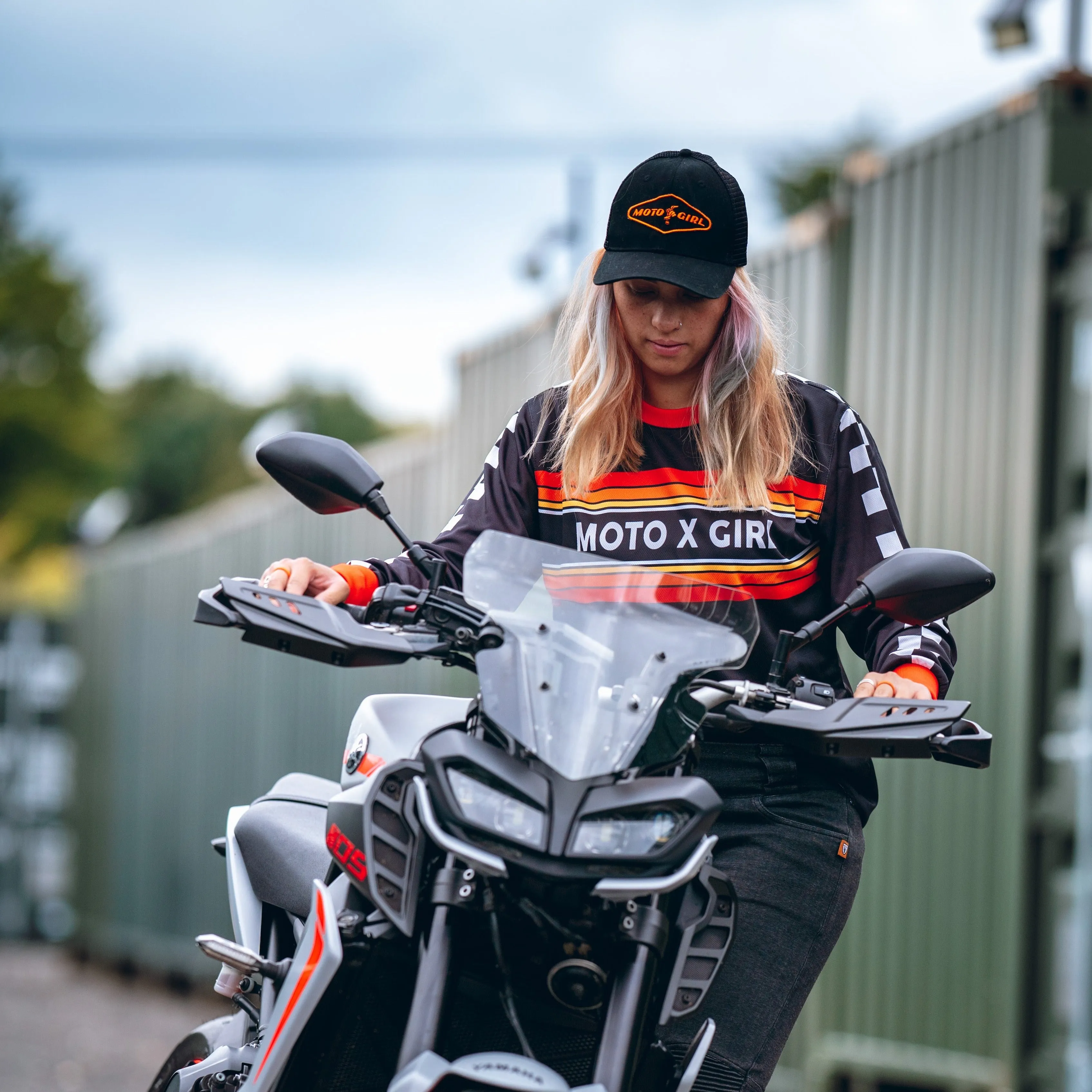 MX Shirt Chequered Orange