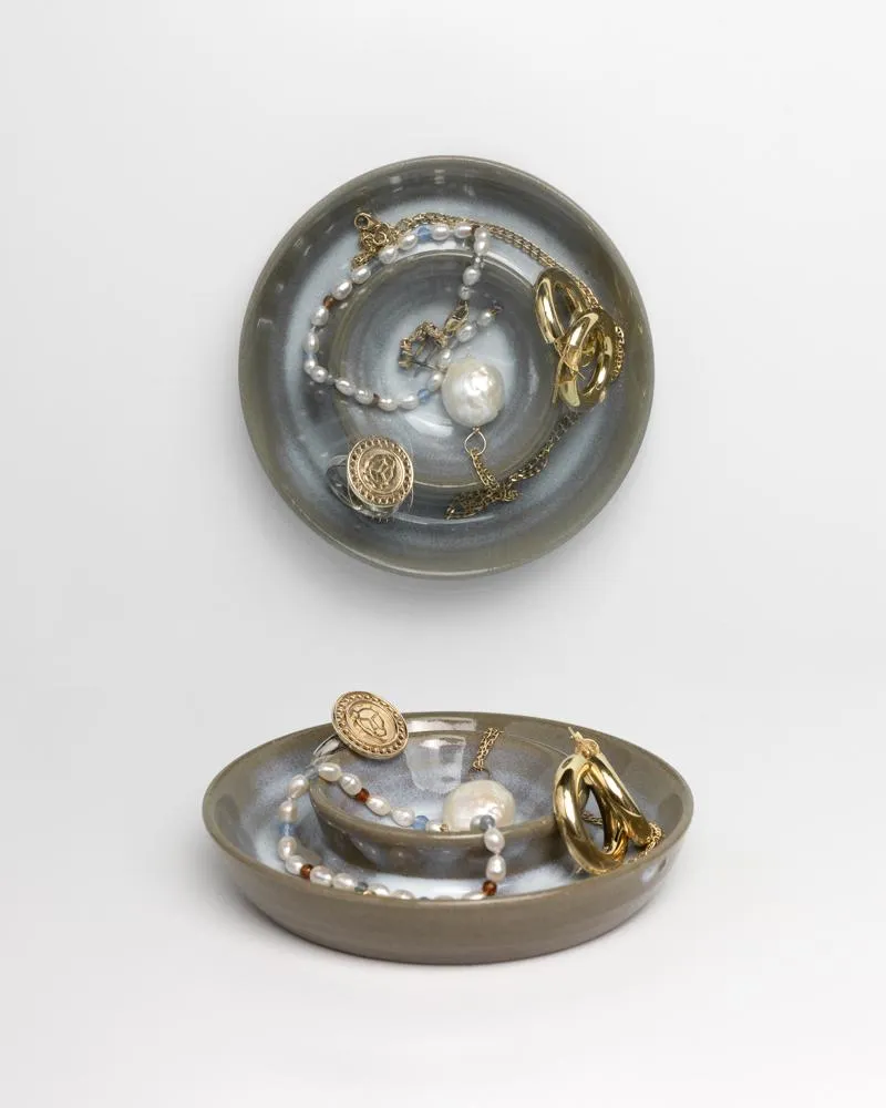 MYEL x AMK Ceramic Jewelry Dish in Grey