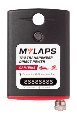 MYLAPS TR2 Go Direct Power Transponder - Car/Bike - Unlimited Subscription