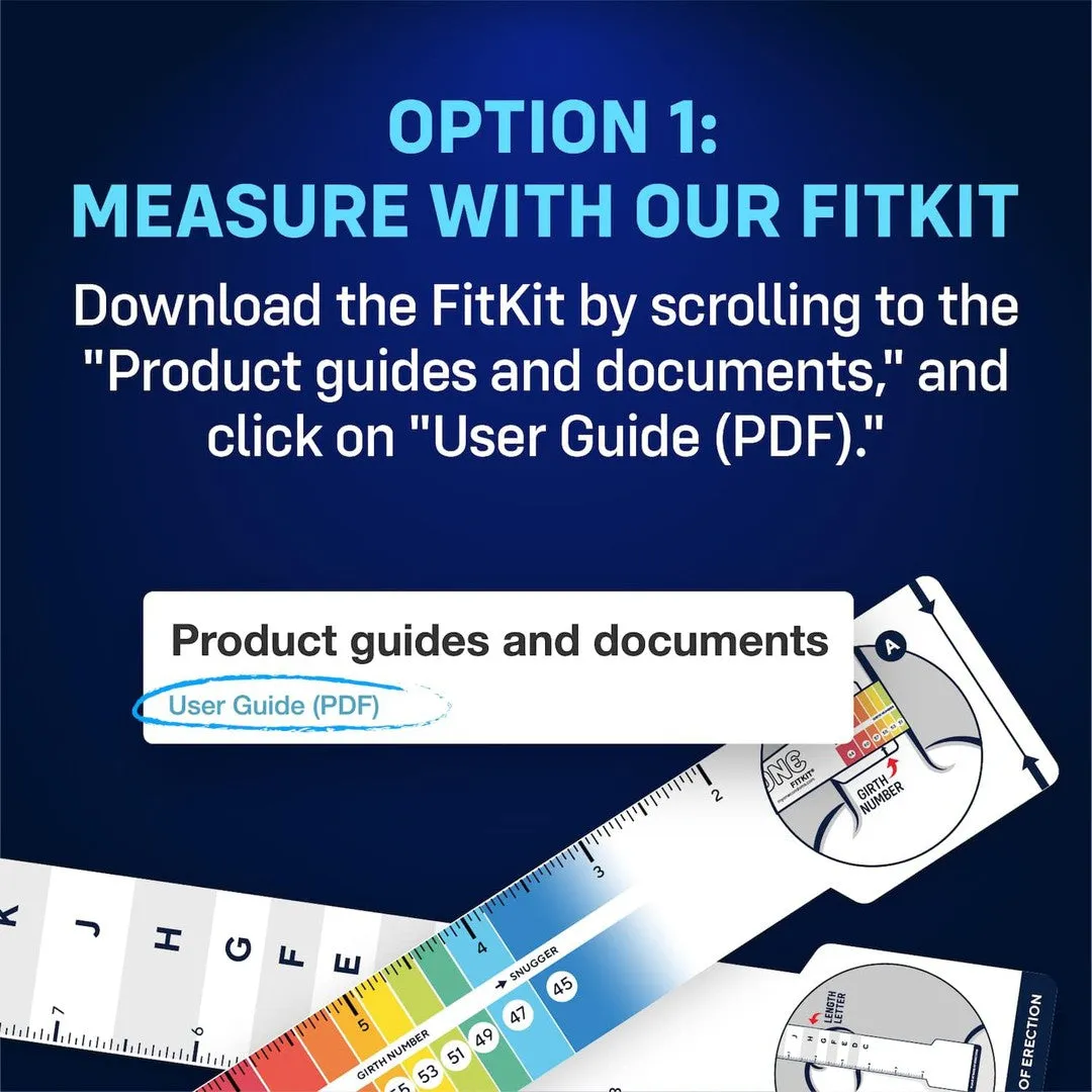 myONE "Snug" Condom Sampler (With FitKit Measuring Tool)