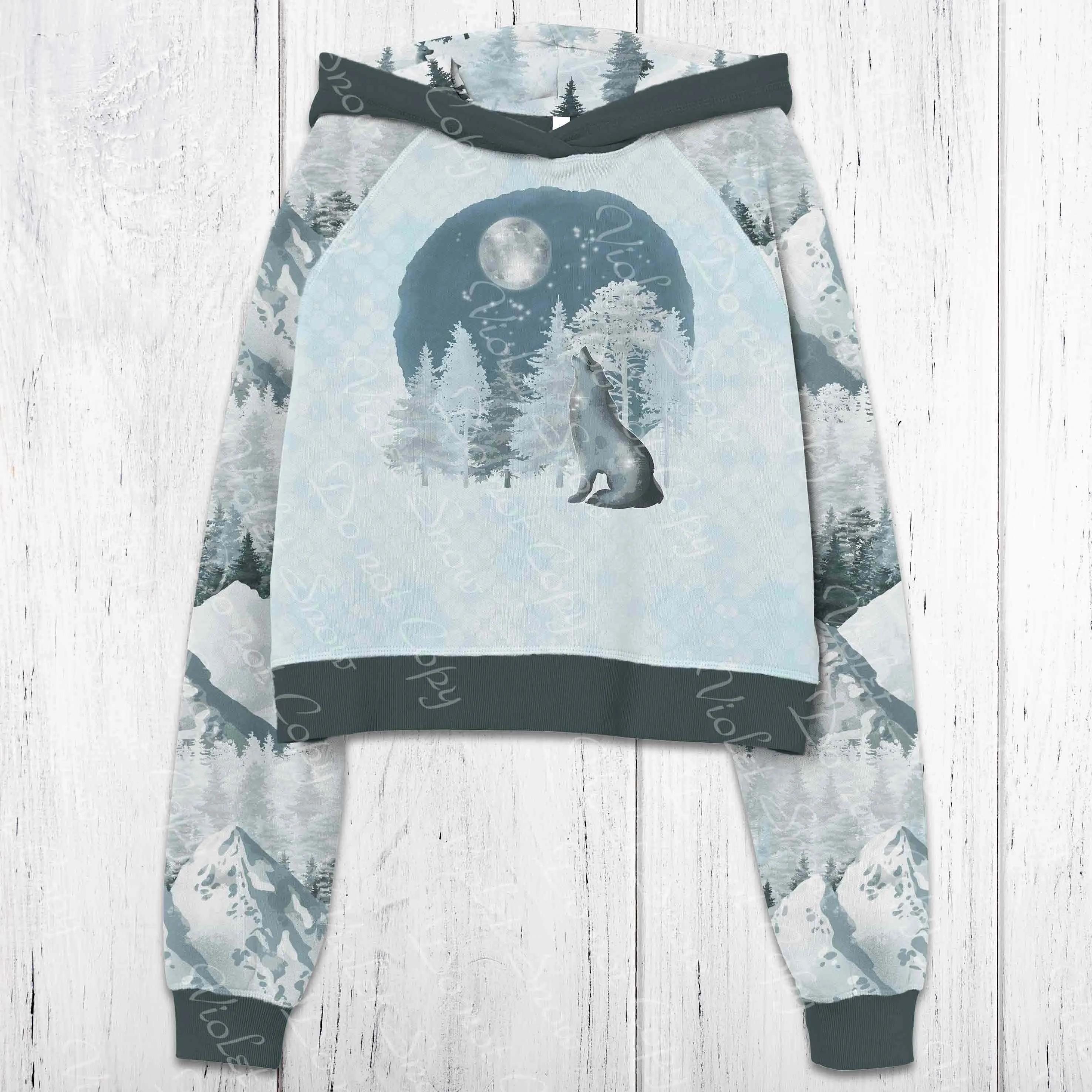 Mystical Winter Wolf Panel