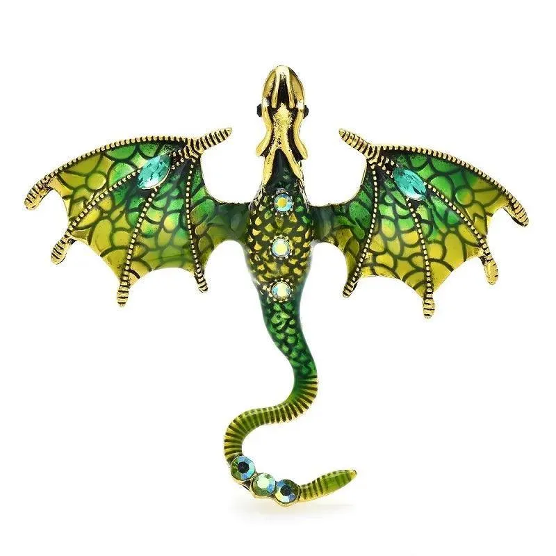 Mythical Dragon Brooch: Sparkling Elegance for Fashion Enthusiasts