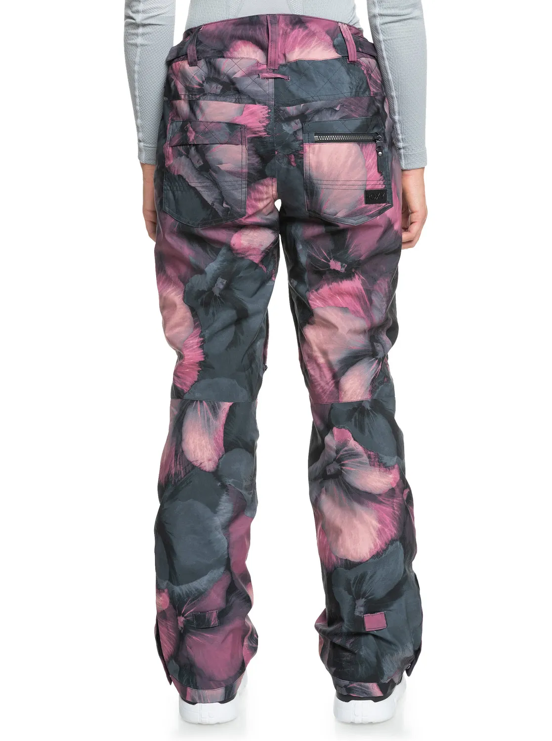 Nadia Technical Snow Pants - True Black Pansy Pansy