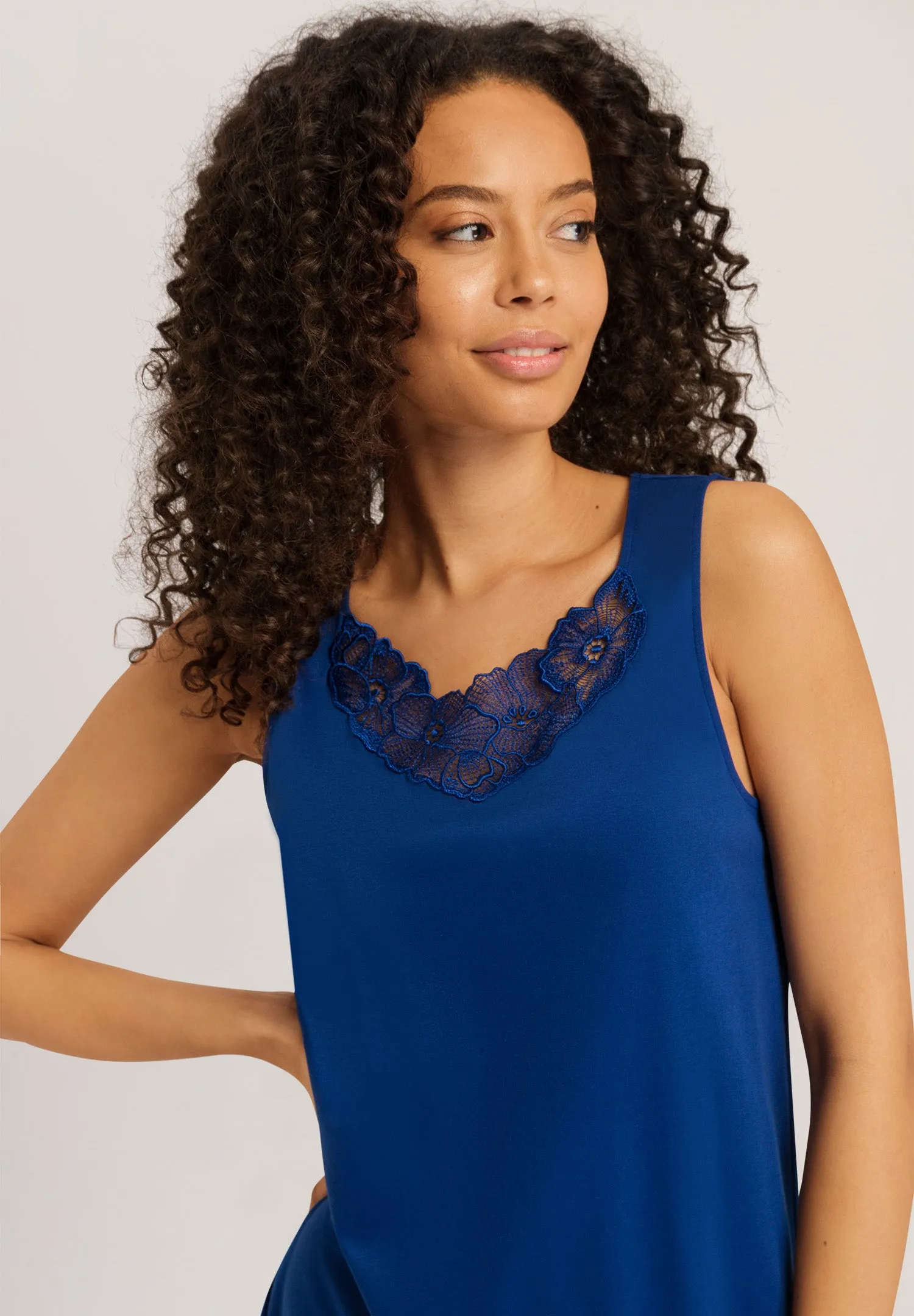 Naila Supima Cotton Tank Nightgown | Deep Indigo 74994-1653