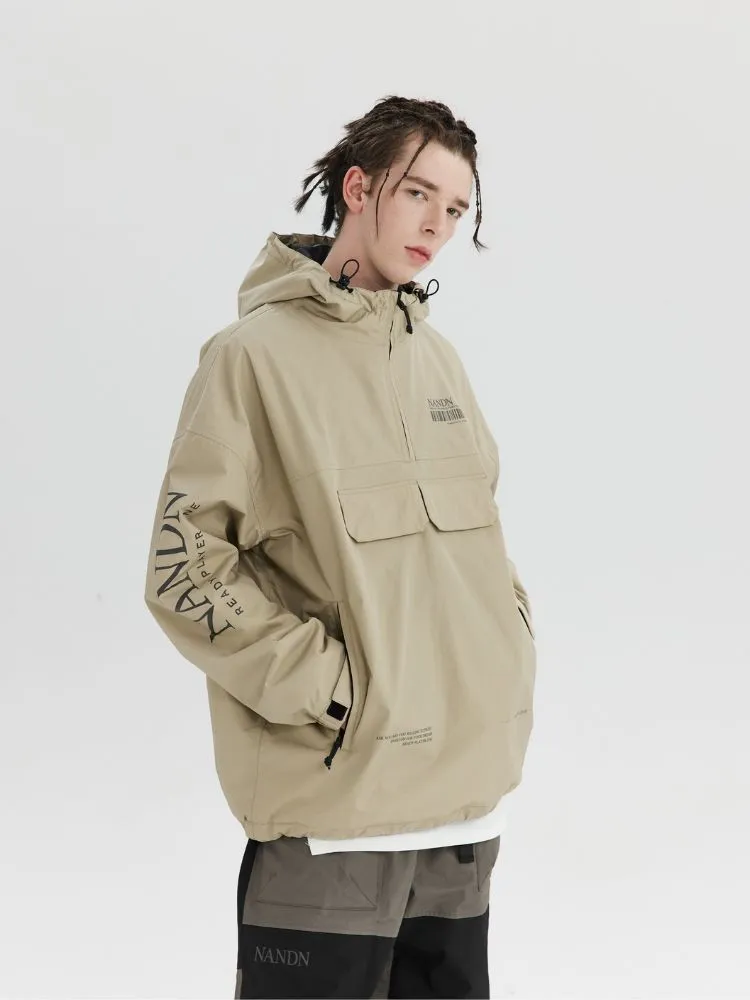 NANDN Outerwear Ski Pullover Shell Jacket - Men's