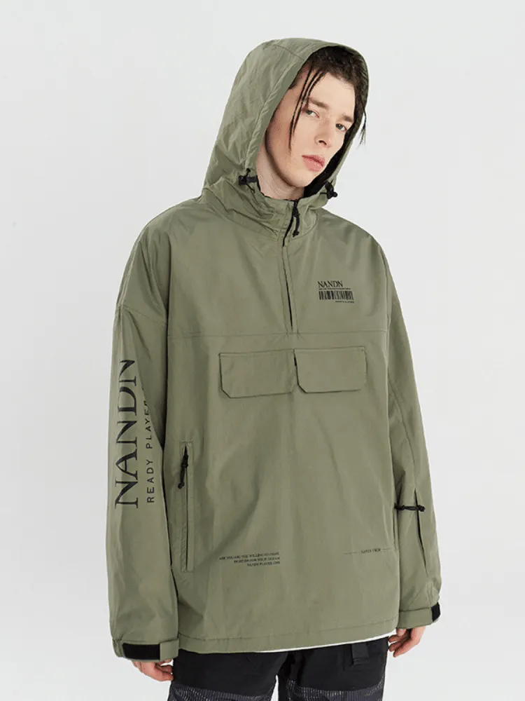 NANDN Outerwear Ski Pullover Shell Jacket - Men's